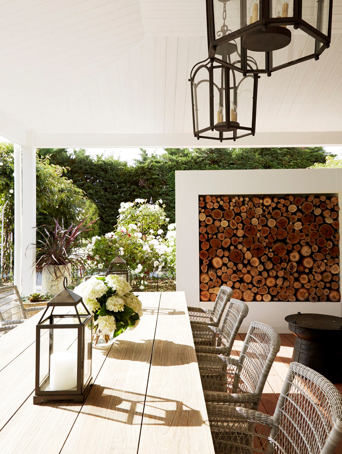Striking the right balance between sunshine and shade is important when designing an outdoor entertaining space. *Photo: Anson Smart*