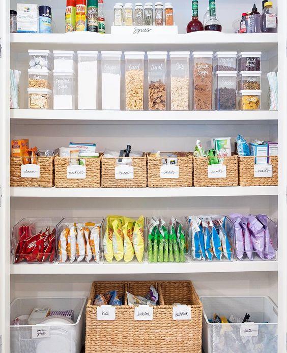Clear labels, uniform, see-through containers and open baskets all combine to create a place for everything.
[Kidspot via Pinterest](https://www.pinterest.com.au/pin/254031235216060790/|target="_blank"|rel="nofollow")