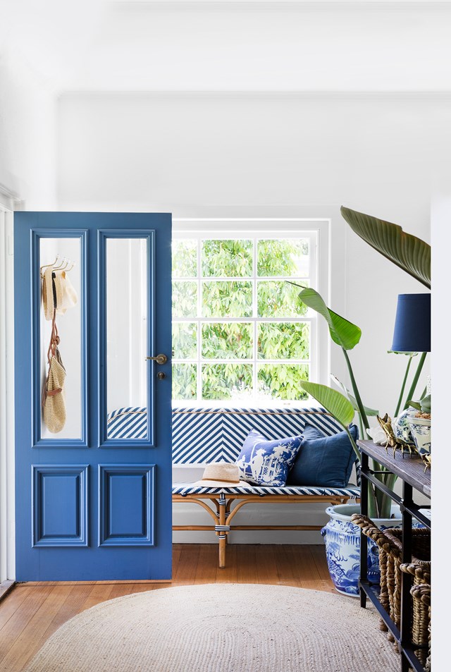 A long-held wish came true when designer Kate Walker secured this charming [Hamptons-style home](https://www.homestolove.com.au/hamptons-style-home-in-coastal-victoria-6266|target="_blank") in coastal Victoria for her family. What's she's done with the place with take your breath away!