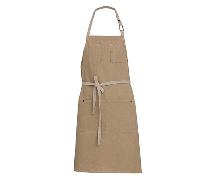 Chef Works apron, $34.95, [Chef Works](https://www.chefworks.com.au/austin-bib-apron|target="_blank"|rel="nofollow").
