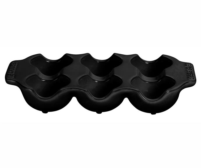 Le Creuset egg tray, $19.95, [Kitchenware Superstore](http://www.kitchenwaresuperstore.com.au/le-creuset-stoneware-egg-tray-satin-black.html|target="_blank"|rel="nofollow").