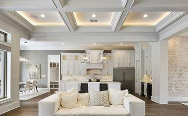 What is a coffered ceiling?