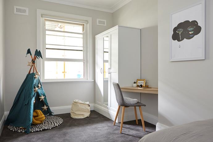 **Hayden and Sara** did not shy away from using budget purchases during the [kids' bedroom](https://www.homestolove.com.au/the-block-2018-kids-bedroom-reveals-7098|target="_blank") 48 hour challenge. It was the couple's simple styling and fun decor that scored them the first win of the season.