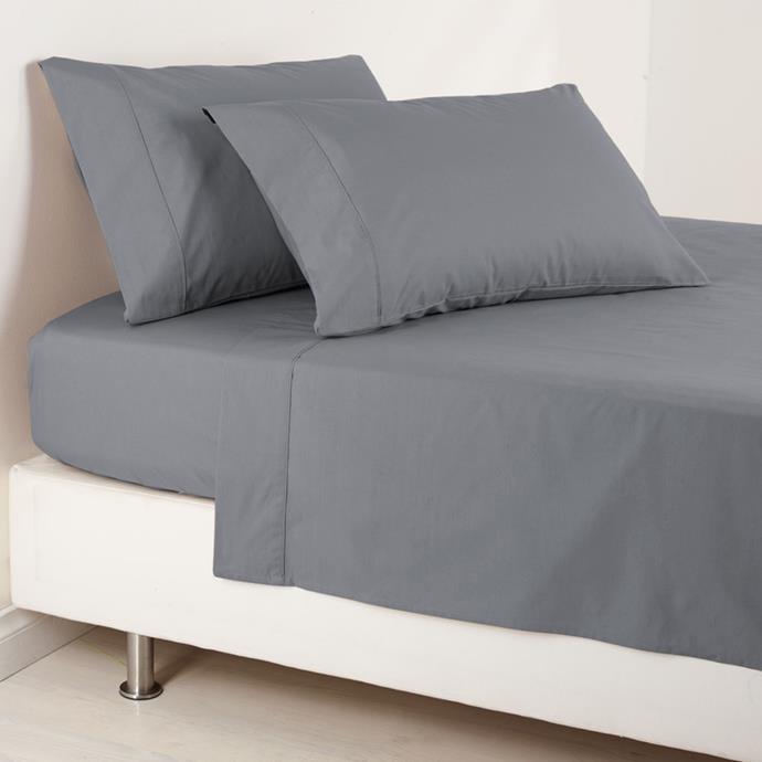 KOO 250 thread count **sheet set** in charcoal, $65.99 (King size), from [Spotlight](https://fave.co/2x8O0nt|target="_blank"|rel="nofollow").