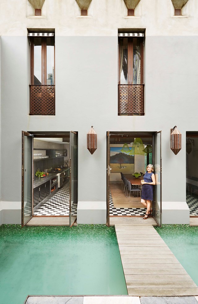 Now a [refined Melbourne home](https://www.homestolove.com.au/a-refined-oasis-in-a-former-melbourne-showroom-19050|target="_blank"), this building began its life as a tile showroom centred around a 1.25m-deep courtyard pool. The space has now been restored to its former glory and the owner says visitors' "jaws tend to drop to the floor" when they see it.