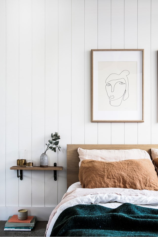 **Ochre and emerald:** Earthy neutrals, soft pink and a rich emerald green throw combine to create a tranquil vibe in this laidback, [coastal apartment](https://www.homestolove.com.au/coastal-apartment-renovation-19053|target="_blank"). An all-white canvas allows its owners to easily switch up the colour scheme as they please. 
*Photo:* Maree Homer | *Styling:* Kerrie-Ann Jones