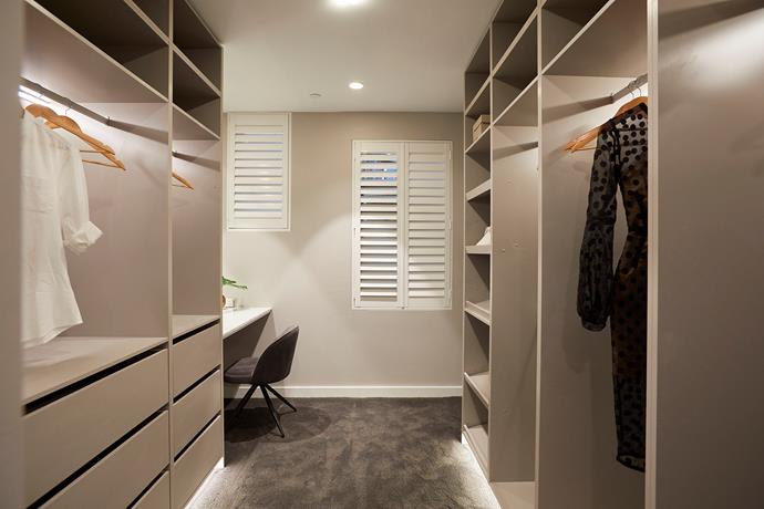 **Walk-in wardrobe** - The judges were impressed with the quality and workmanship of the master walk-in robe, particularly for its abundance of hanging space.