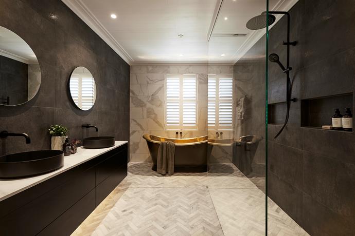 Hayden and Sara became notorious this season for creating the most expensive bathroom in the history of The Block! Featuring a gold bathtub and herringbone marble floor tiles, no expense was spared in its creation. While the couple were told to remove the bath by buyer's agent Nicole Jacobs, [the pair stuck to their guns and kept it anyway](https://www.homestolove.com.au/the-block-hayden-and-sara-brass-bath-18845|target="_blank").