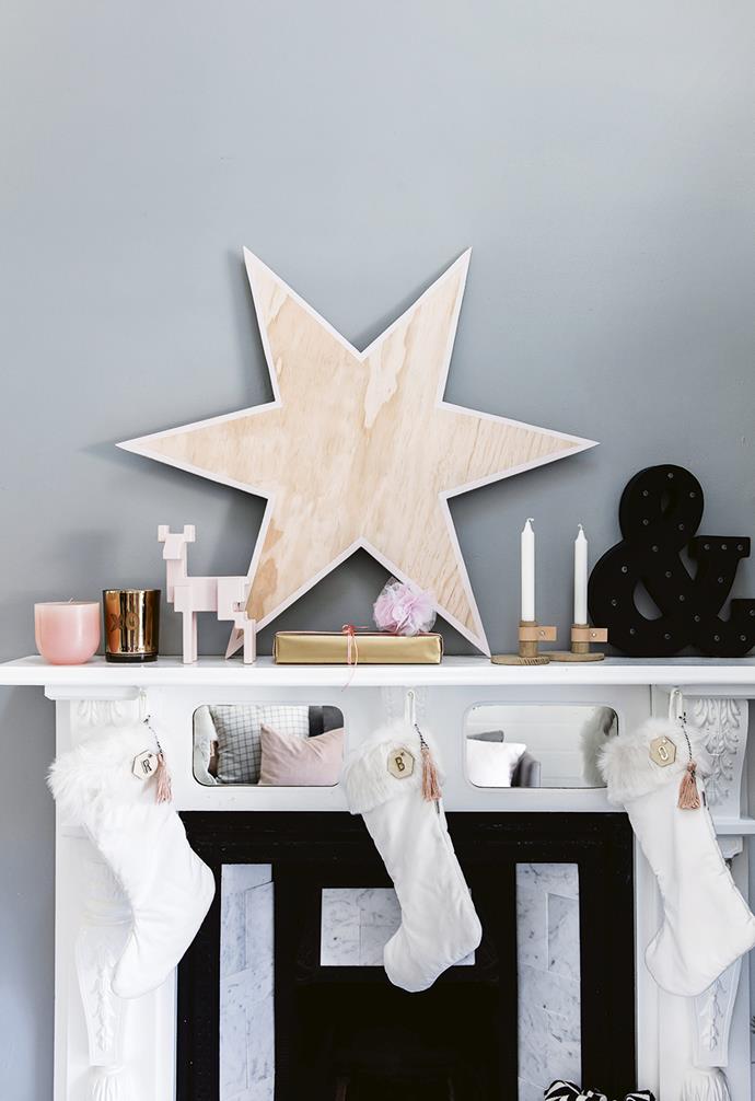 **DIY Wooden Christmas Star** The minimalist aesthetic makes it the perfect decorative touch all year round. *Styling: Vanessa Colyer Tay | Photography: Maree Homer.*