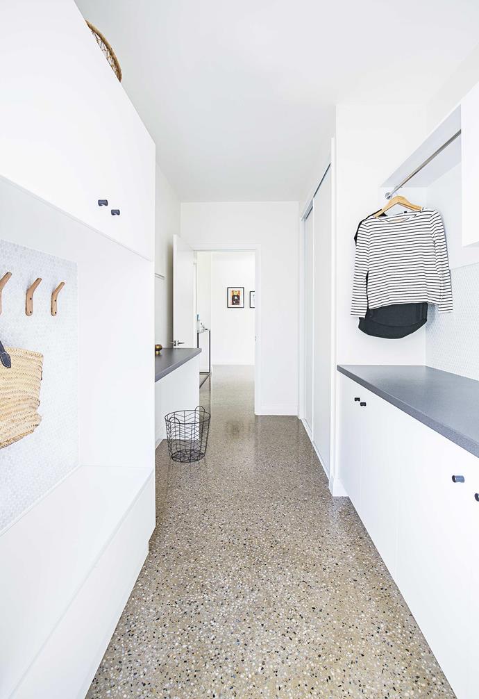 **Details** "Our laundry is also a mudroom where items like schoolbags can be stored, which keeps our front entrance neat and inviting," says Lucy of Cato Constructions. *Design: [Cato Constructions](http://www.catoconstructions.com.au/|target="_blank"|rel="nofollow") | Photography: Matthew Gianoulis*.