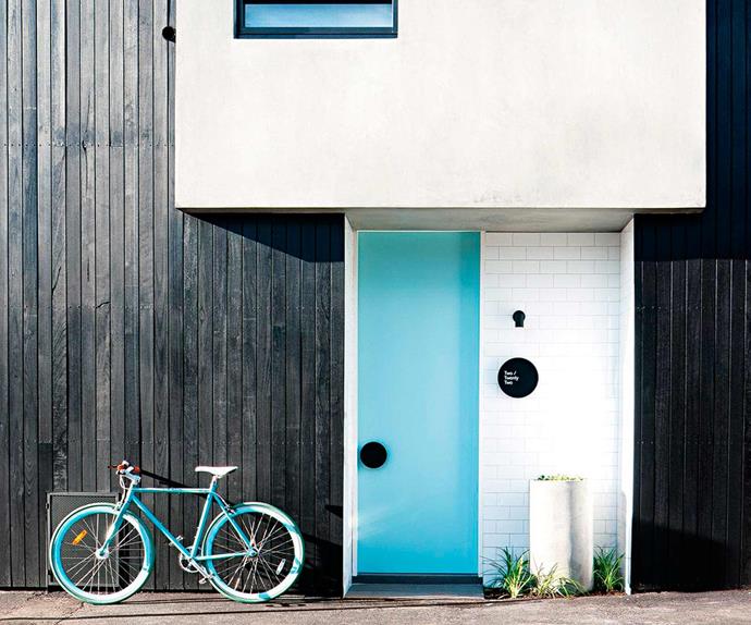 coloured front door