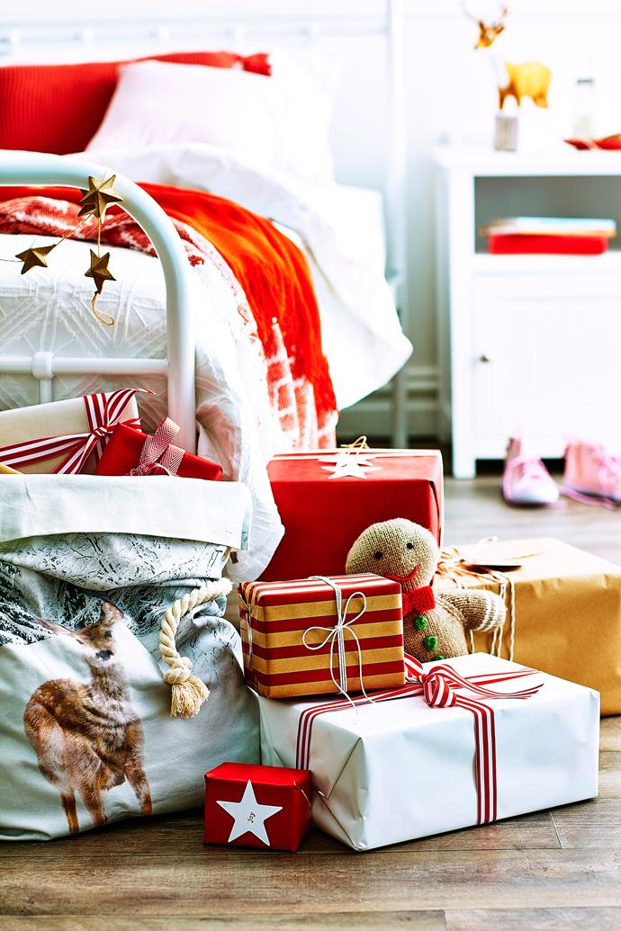 One way to style a red Christmas is to choose decorations and ornaments with white stripes, polka dots or gingham patterns. This will keep the look youthful and fun. *Photo: Scott Hawkins / bauersyndication.com.au*