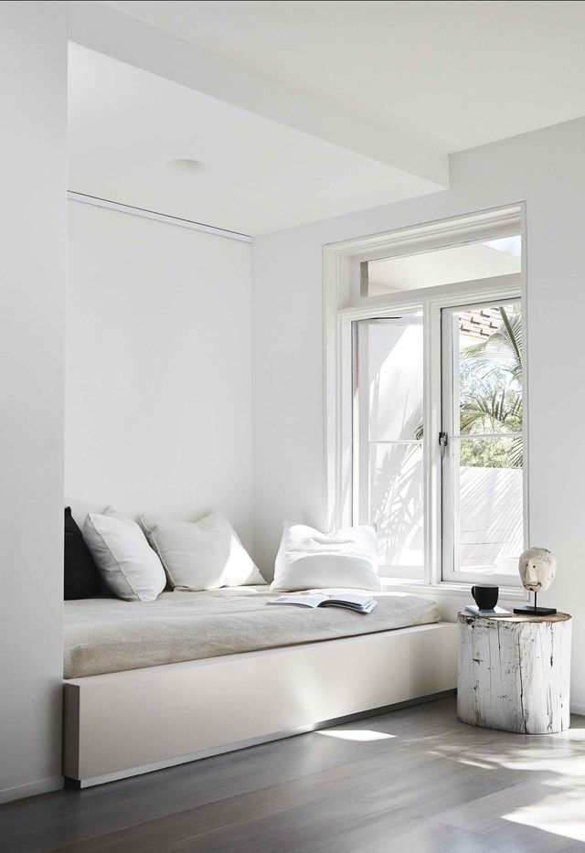 Installing a window seat can resolve tricky spaces in transitional zones, such as the nook in [this duplex renovation](https://www.homestolove.com.au/duplex-home-renovation-19533|target="_blank"). With a little thought, you can upholster a generous daybed with a view to  emergency sleeping.