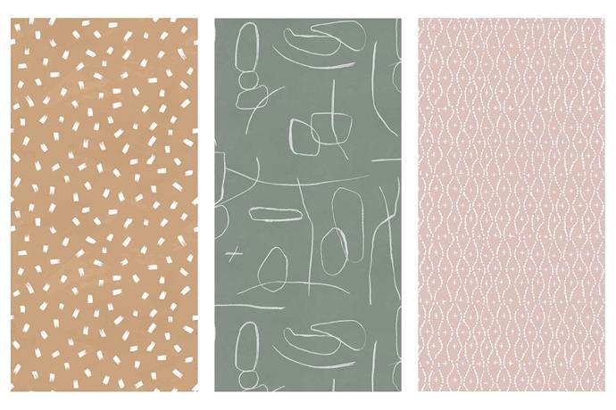 **Wonder walls** Take style cues from this home and choose a wall covering in a colour and design to suit your taste and decor. **Get the look** (from left) 'The Strokes' wallpaper in Caramel, $72/lineal metre, 'Papier' wallpaper in Pine, $72/lineal metre, and 'Jade' wallpaper in Musk, $72/lineal metre, [These Walls](https://thesewalls.com.au/|target="_blank"|rel="nofollow").