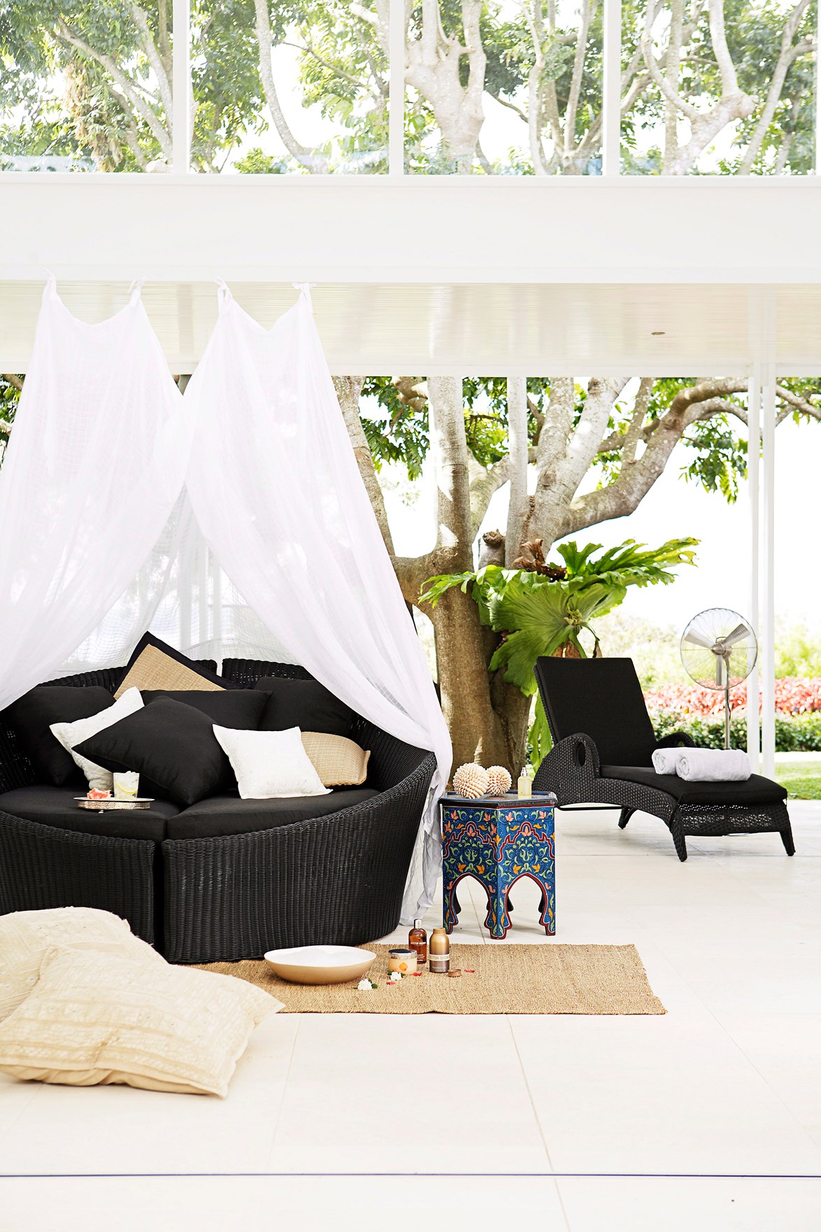 Consider creating a canopy and drape curtains around a plush [balcony daybed](https://www.homestolove.com.au/daybed-ideas-19586|target="_blank"). We may never be royals, but we can still live like royalty.
