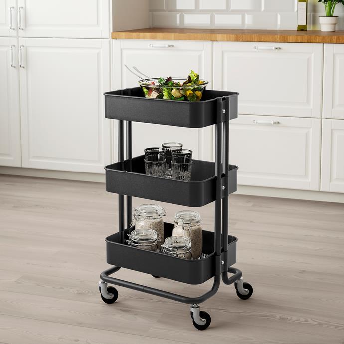 **Flexible storage:** The RASKOG trolley is great for extra storage as it can fit in the smallest of spaces and moved to wherever you need it. [RASKOG trolley, $69](https://fave.co/2AYuCLx|target="_blank")