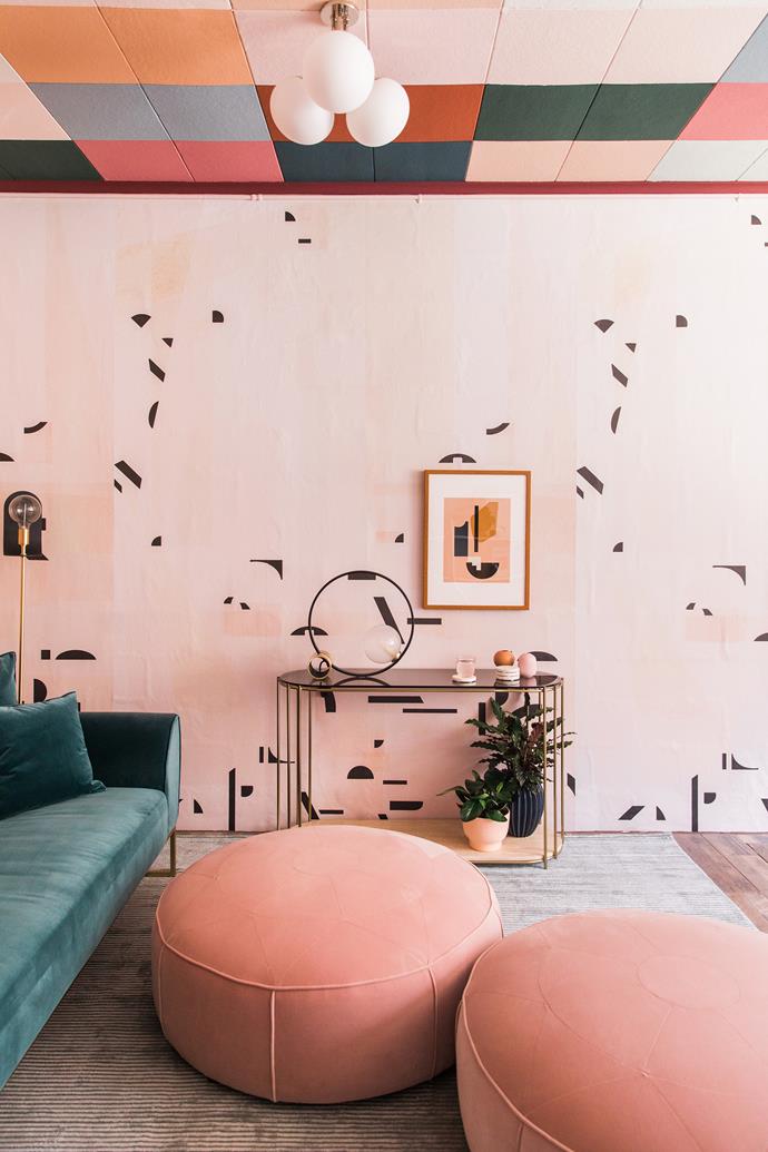 Millennial pink makes a joyous statement in this playful space. *Photo:* Echo and Earl, courtesy of A Pretty Cool Space.