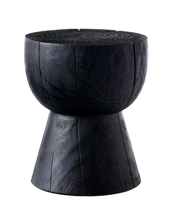 Egg Cup stool in Scorched, $750, [Mark Tuckey](https://www.marktuckey.com.au/|target="_blank"|rel="nofollow")