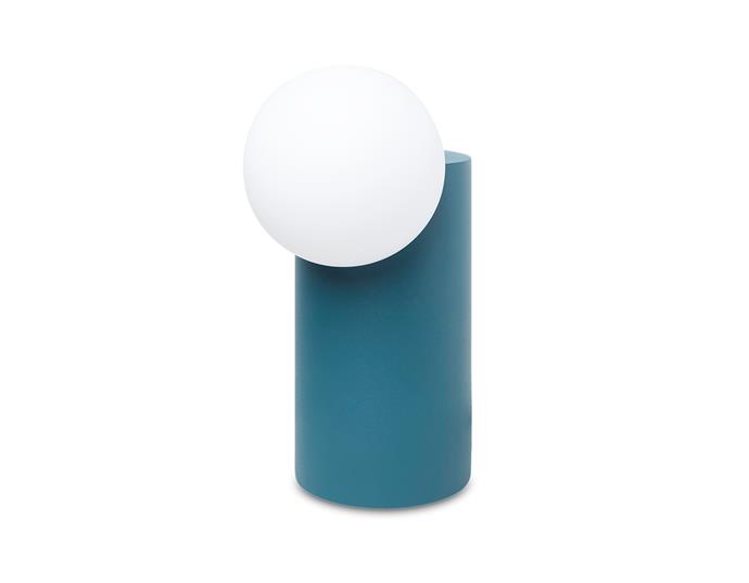 Milligram 'Form' lamp in Teal [milligram.com](https://milligram.com/milligram-form-light-cylinder-green|target="_blank"|rel="nofollow")
