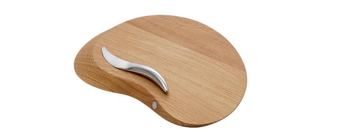 Forma Serving Board - Cheese Board - with All Round cheese knife, $175, [Georg Jensen](https://www.georgjensen.com/en-au/forma-serving-board---cheese-board-with-all-round-cheese-knife/3390247.html|target="_blank"|rel="nofollow")