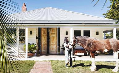A rural weatherboard farmhouse has been transformed into a bohemian haven