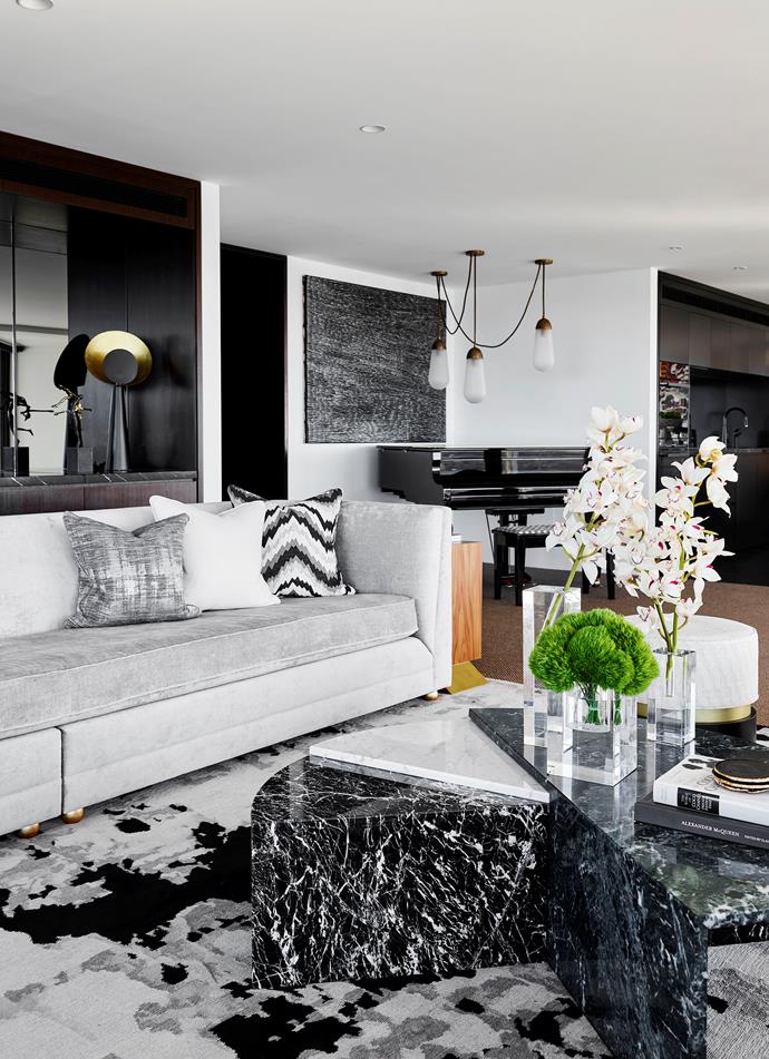 Poco Designs' Poppy and Charlotte O'Neil created a [luxe Sydney apartment](https://www.homestolove.com.au/a-luxe-sydney-apartment-with-bespoke-interiors-19676t|target="_blank") which has a contemporary feel, balanced by natural materials and textures..