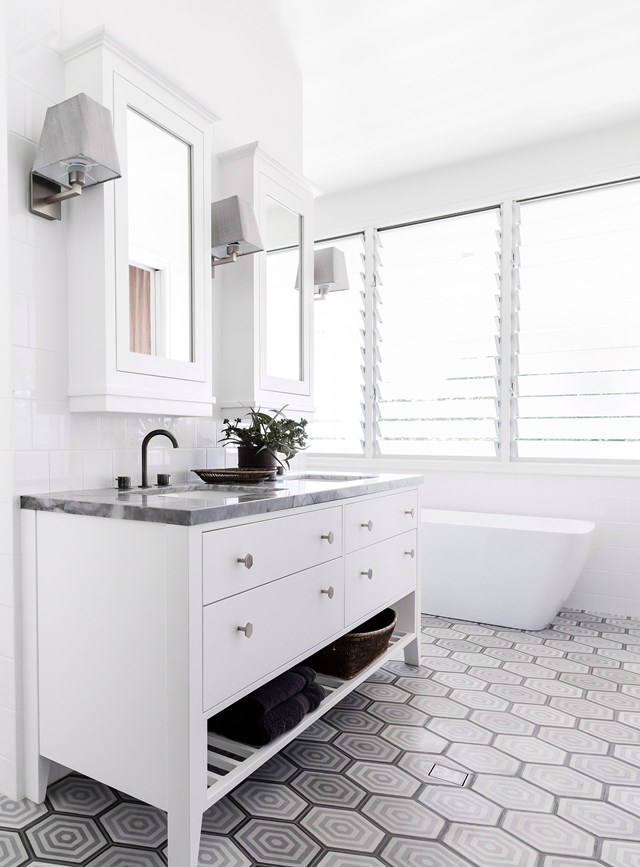 Vinegar can be used to clean almost every single surface in the bathroom. Just be careful not to use it on delicate surfaces such as natural stone and marble.