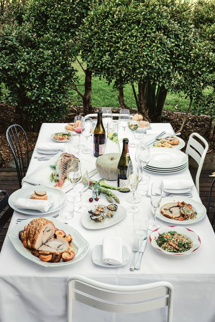 A celebratory feast at [St Isidore](https://www.gourmettraveller.com.au/dining-out/restaurant-reviews/st-isidore-7010|target="_blank") where the philosophy of garden-to-plate rules.