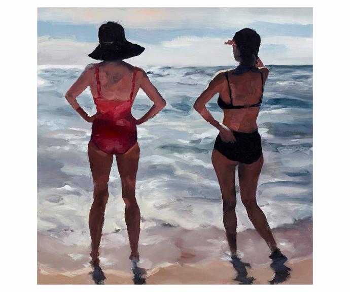 Women on Beach, 2018, oil on linen, Martine Emdur. *Image courtesy of [Nanda\Hobbs](https://nandahobbs.com/|target="_blank"|rel="nofollow")*.