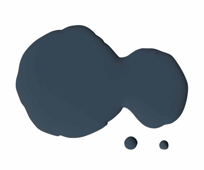 Endure Interior low sheen paint in Night Blue, $89.40 for 4L, [Taubmans](https://www.taubmans.com.au/homeowners|target="_blank"|Rel="nofollow").