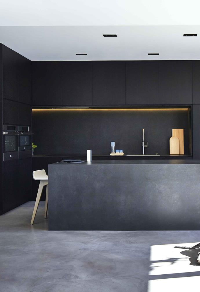 An **under-cabinet** light, as in this Melbourne house by [DKO Architecture](https://dko.com.au/|target="_blank"|rel="nofollow"), is practical and beautiful.