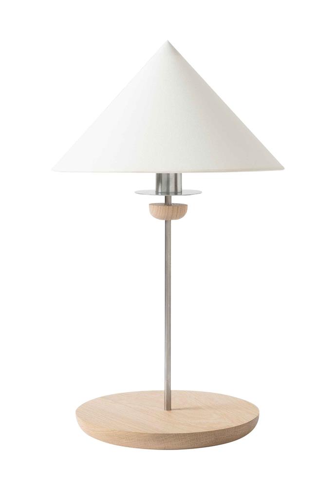 Turn table lamp, about $950*, Douglas & Bec.