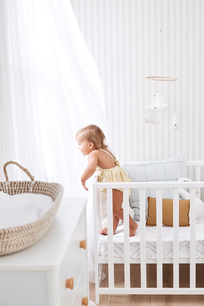 Cover your basics first - cot, change table, storage - and add decorative touches over time.