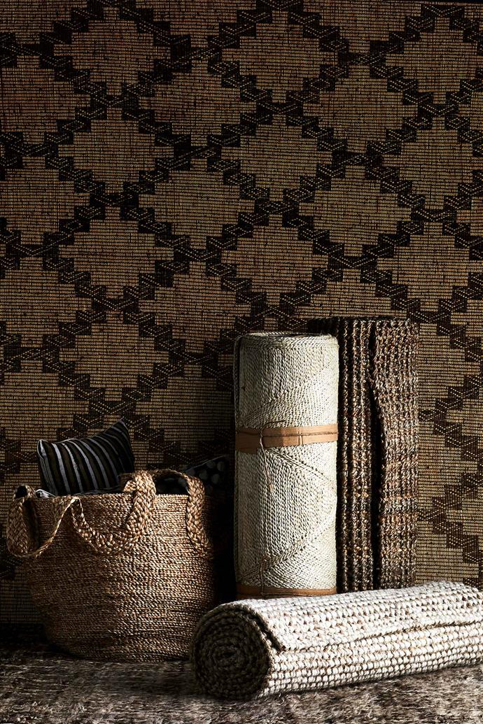 **SISAL RUGS**<p>
In a true testament to the current obsession with [70s inspired design](https://www.homestolove.com.au/70s-home-decor-trends-7007|target="_blank"|rel="nofollow"), sisal rugs are *everywhere* right now. Get on the bandwagon too, with beautiful designs and patterns. The great thing about sisal is that it is durable and easy-to-clean. The only downside is that they're not the most comfortable rugs to sit on, so they're best kept for use in high-traffic zones or underneath dining tables.
