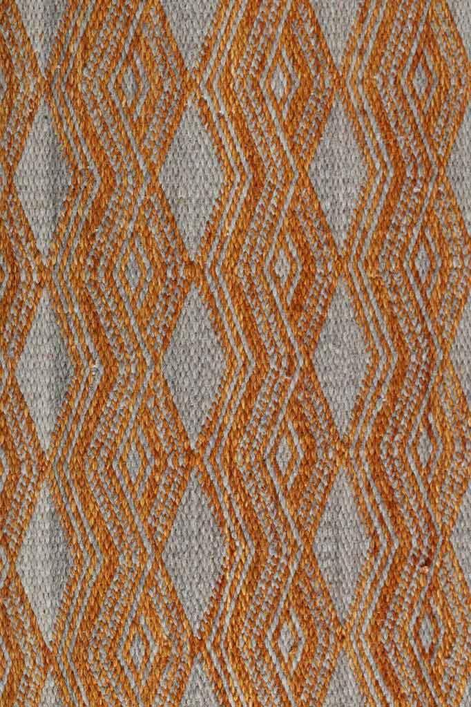Wool Dhurrie **rug** in orange, $1100, from [Planet Furniture](https://planetfurniture.com.au/collections/floor-coverings/products/rug-151?variant=12214945611876|target="_blank"|rel="nofollow").