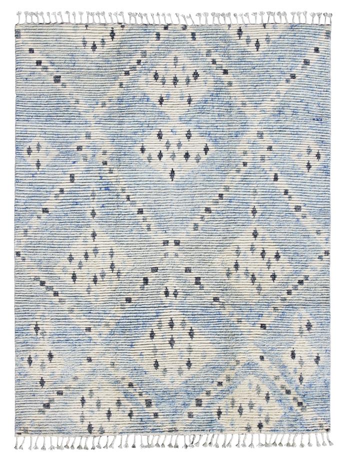 'Moroccan ribbed' diamond **rug** in blue and gret, $3600, from [Cadrys](http://www.cadrys.com.au/collection/contemporary/moroccan-ribbed-diamond/|target="_blank"|rel="nofollow").