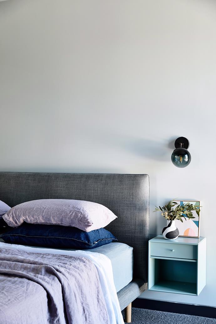 **Bedroom:** To create a boudoir that's soothing, relaxing and romantic, choose a [colour scheme](https://www.homestolove.com.au/bedroom-colour-schemes-19315|target="_blank") that features pastels and muted tones – think dusty rose, pale blue or green, creams or light purple. That's not to say you can't also have bright or dark colours – white furnishings can help balance out black and navy walls, while vibrant cushions and rugs add energy and vitality to a bedroom.