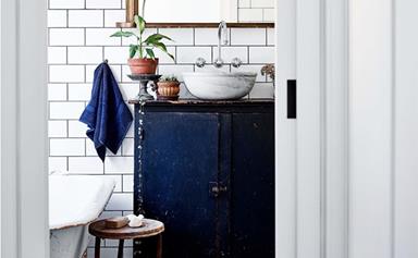 How to make a washstand from a vintage cabinet