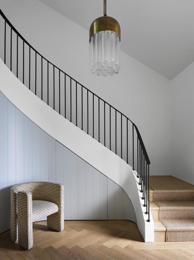 Originally engaged to help reconfigure the kitchen and bathrooms, the project scope took a turn when Arent&Pyke did a surprise sketch of a new [sculptural staircase](https://www.homestolove.com.au/sydney-home-by-arent-and-pyke-19550|target="_blank"). From *Belle* December/January 2018/19.