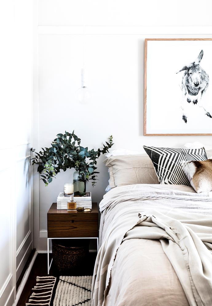 A neutral-coloured duvet cover will provide a blank canvas for you to build up layers of throws and cushions.