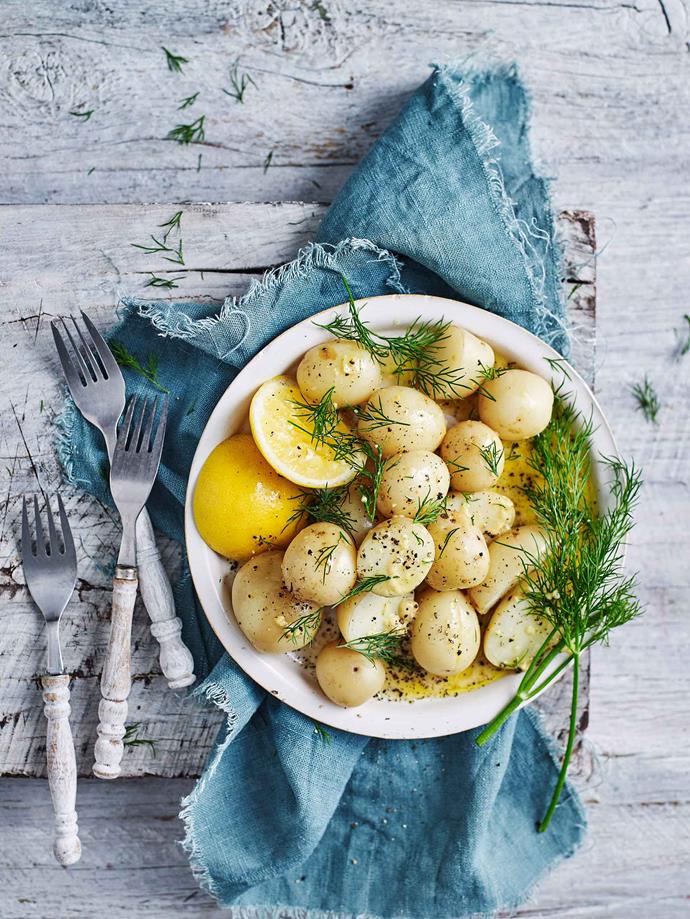 Steaming potatoes whole is a great way to retain nutrients and fibre.