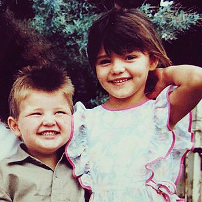 Miranda at six with her younger brother Matthew. "I learnt so much [growing up in the country](https://www.homestolove.com.au/julie-bishop-family-farm-20435|target="_blank")," says Miranda. "I was born quite a happy spirit, but I was so happy growing up. My parents bought the cheapest house in town — they were married when Mum was 18 and Dad was 21 — so they had nothing and they started from nowhere, but that was normal to me."