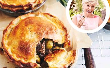 Maggie Beer's beef meat pie with sour cream pastry