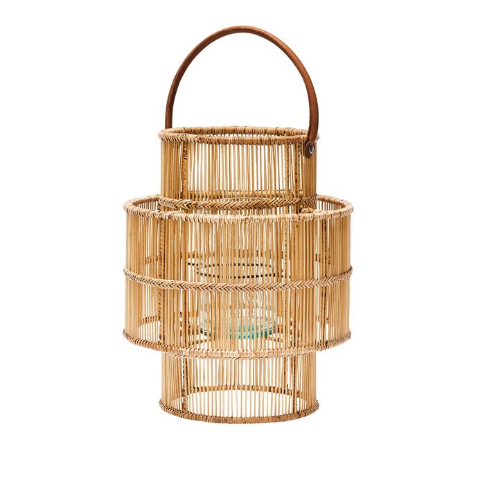 Home Republic 'Lashio' natural bamboo lantern, $179.99, [Adairs](https://www.adairs.com.au/homewares/home-decor/home-republic/lashio-natural-bamboo-lantern/|target="_blank"|rel="nofollow").