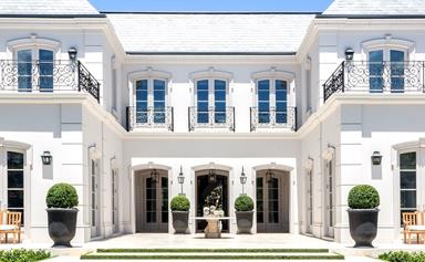 A grand Toorak home modelled after classical French architecture