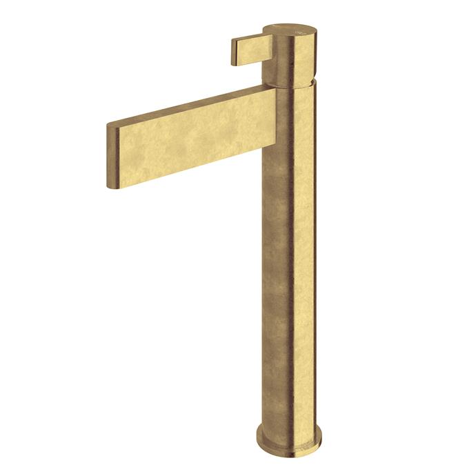 'Calibre' Extended Basin Mixer in Living Brass, [Sussex](https://sussextaps.com.au/collections/calibre/products/calibre-extended-basin-mixer|target="_blank"|rel="nofollow")