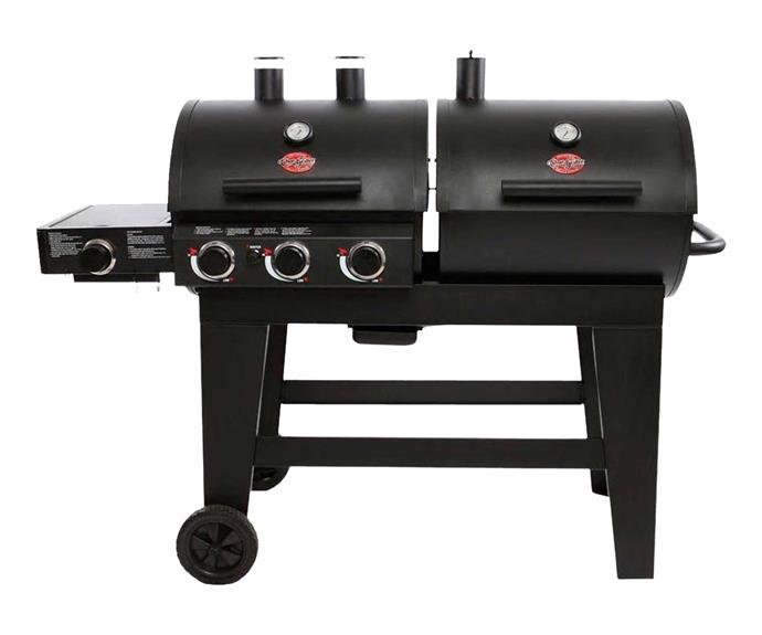 Char-Griller 'Double Play' dual-function gas and charcoal grill, $599, [Bunnings](https://www.bunnings.com.au/|target="_blank"|rel="nofollow").