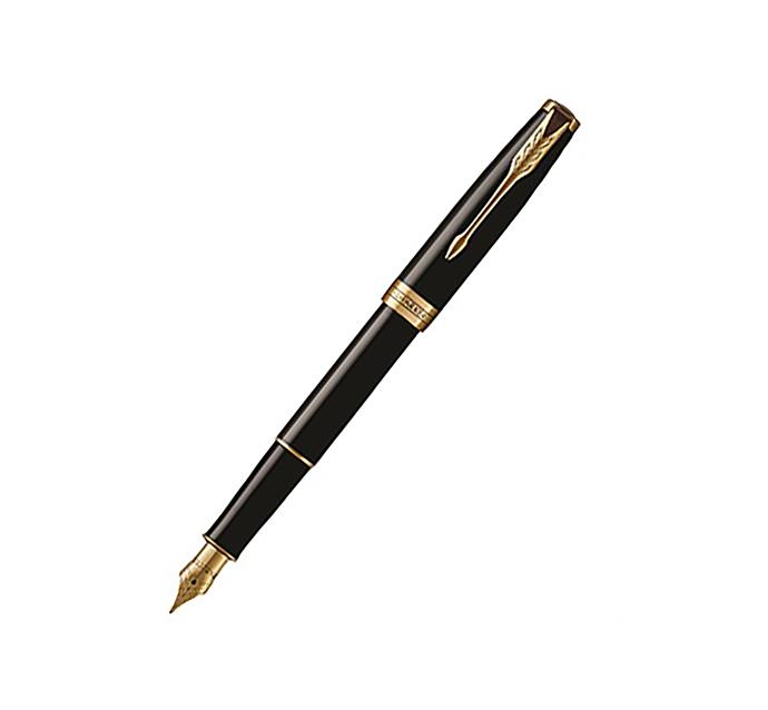 Parker sonnet black lacquer gold trim fountain pen, $132.97, from [David Jones](https://www.davidjones.com/home-and-food/home-furnishings/stationery/21078348/Sonnet-Black-Lacquer-Gold-Trim-Fountain-Pen.html|target="_blank"|rel="nofollow")