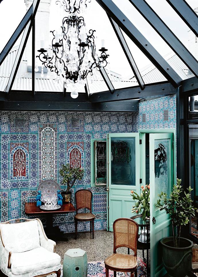 A priest who moonlights as an interior designer turned an old cottage into a [beautiful home](https://www.homestolove.com.au/home-restoration-hepburn-springs-13558|target="_blank"). "The building of the conservatory was a response to the beautiful garden," owner Jeff says, adding that the work scheduled to take four months blew out to two years. "It has 26 opening windows… A bottomless pit of money went into this room but I'm thrilled with it — it's the gin and tonic room!"