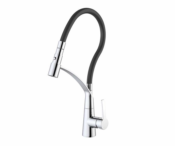 **[Dorf Inca pull-down mixer in Chrome and Black (4-star WELS rating), $922, Burdens Bathrooms](https://burdensbathrooms.com.au/products/dorf-inca-pull-out-sink-mixer-chrome-black|target="_Blank"|rel="nofollow")**